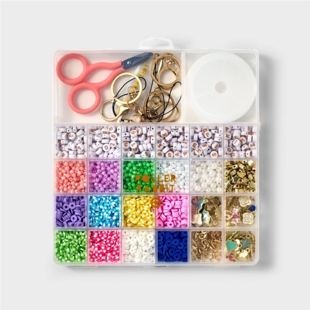 Roller Rabbit x Target 10pc Jewelry and Tech Accessory DIY Bead Art Kit NEW